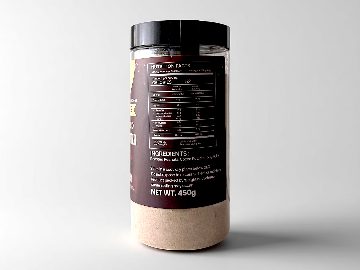 Chocolate Powdered Peanut Butter – 450g